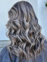 Curly Salt and Pepper Wigs 100% Real Human Hair for Caucasian Women